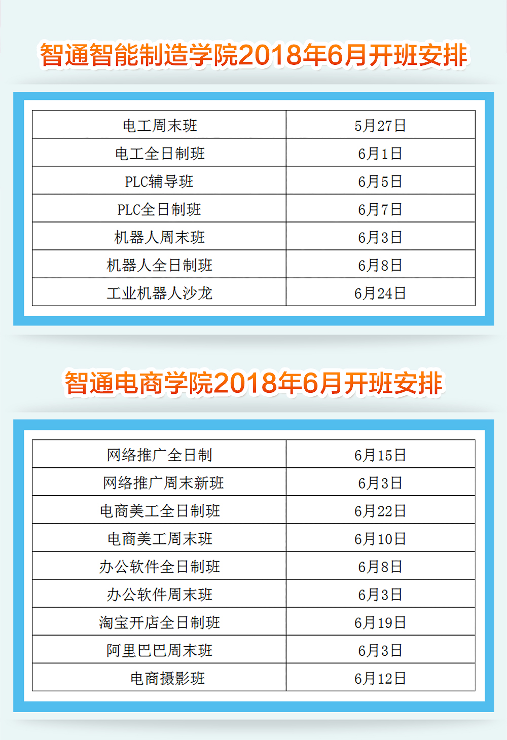 2018年6月智通培訓開班通知02