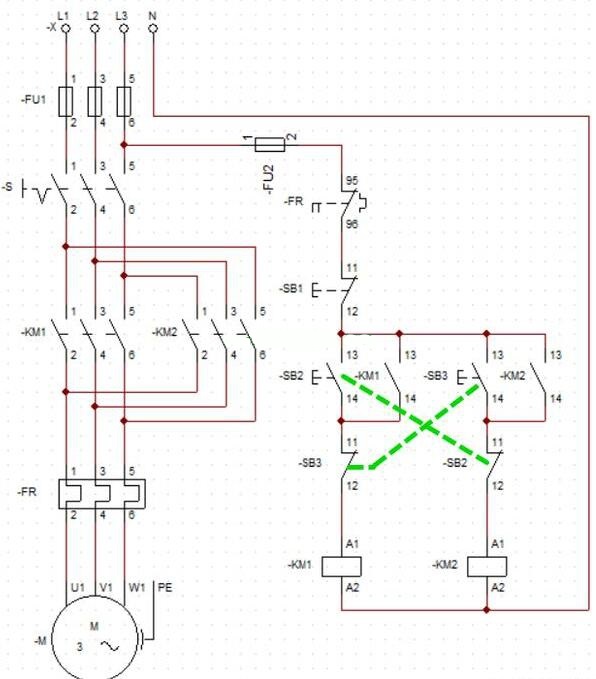 電工證報考條件-三相交流電動機(jī)正反轉(zhuǎn)互鎖電路的分析